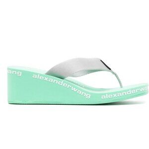 Alexander Wang wedge-heel flip-flop sandals: SZ 38